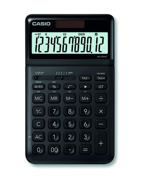 Casio JW-200SC 8 Digit Desk Calculator Black JW-200SC-BK-WK-UP