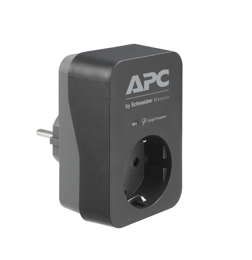 APC Essential Surgearrest PME1WB-GR - Surge protector - AC 220/230/240 V - 4000 Watt - output connectors: 1 - Germany - black