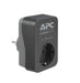 APC Essential Surgearrest PME1WB-GR - Surge protector - AC 220/230/240 V - 4000 Watt - output connectors: 1 - Germany - black
