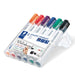 Best Value Staedtler 351 B WP6 Lumocolor Whiteboard Marker 351 B with Chisel Tip - Multicolour, Pack of 6