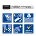 Best Value STAEDTLER 351-9 Lumocolor Whiteboard Marker with Bullet Tip - Black, Pack of 10