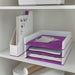 Leitz WOW Letter Tray Dual Colour White/Purple 53611062