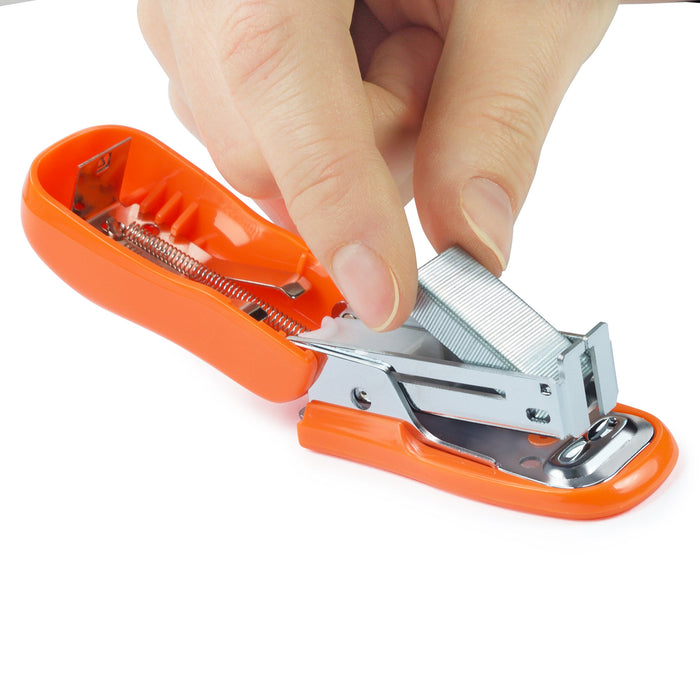 Best Value Rapesco 1410 Bug Mini Stapler - Orange, Supplied with 1000 Staples