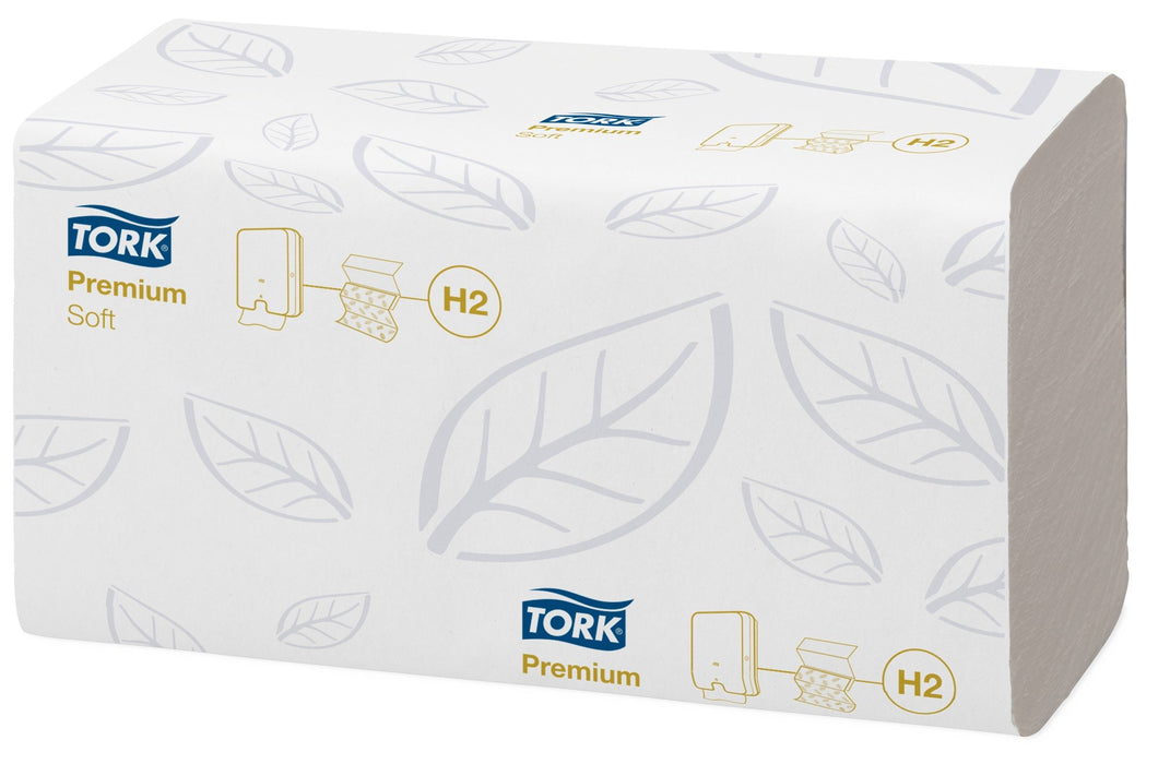 Best Value Tork 100288 Xpress soft multi-fold hand paper towels H2 / Absorbent interfolded towels compatible with Tork H2 multifold towel system / 21 x 110 sheets (34 x 21cm)