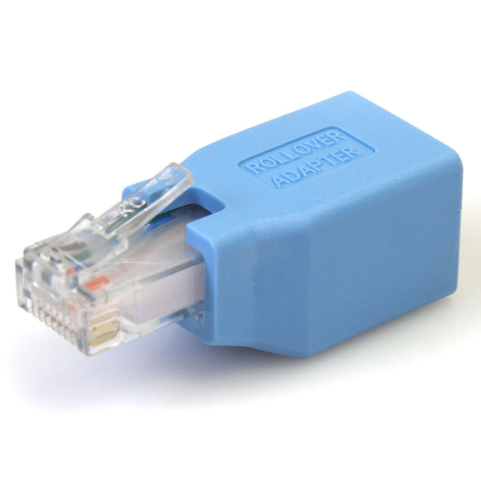 Best Value StarTech.com ROLLOVER Cisco Console Rollover Adapter for RJ45 Ethernet Cable, Network Adapter Cable, RJ-45 (M) to RJ-45 (F), Blue