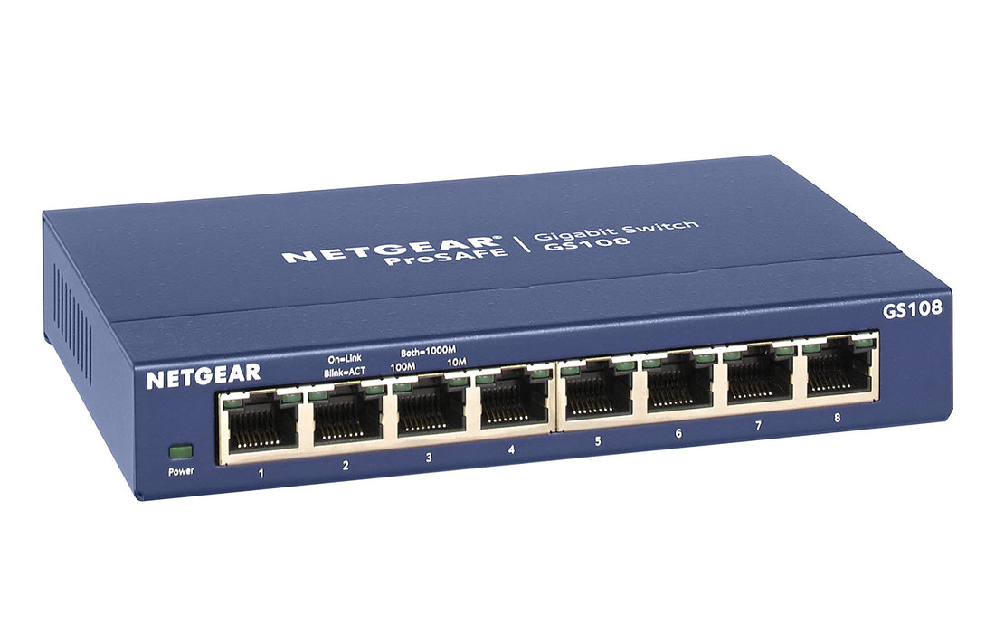 NETGEAR GS108 8-Port Gigabit Ethernet Network Switch, Hub, Internet Sp —  Parkem
