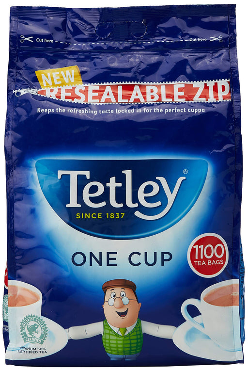 Best Value Tetley One Cup Tea Bags Catering Pack (Pack of 1100)