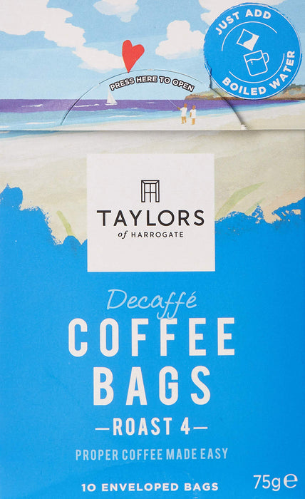 Taylors of Harrogate Decaffeinated Coffee Bags (Pack 10) 0403539