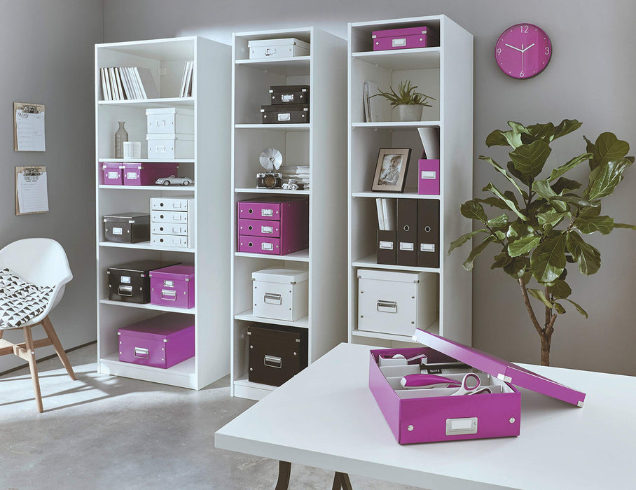 Best Value Leitz CD Storage Box, Purple, Click and Store Range, 60410062