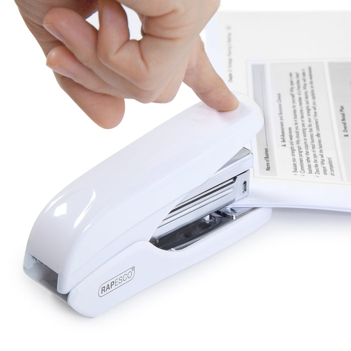 Best Value Rapesco 1311 X5-25ps Stapler, Less Effort, 25 Sheet Capacity - White