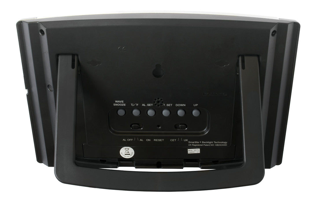 Best Value Acctim Stratus Smartlite Wall/Desk Clock, Silver