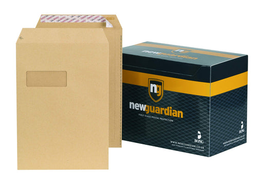 Best Value New Guardian F24203 Envelopes Heavyweight Pocket Peel and Seal Window Manilla C4 [Pack of 250]