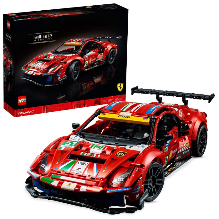 LEGO Technic 42125 Ferrari 488 GTE (AF Corse #51)