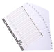 Best Value Exacompta Mylar Printed Indices, A4 Maxi, 20 Parts (A-Z) - White