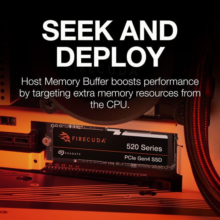 Seagate FireCuda 520 ZP500GV30012 - SSD - 500 GB - internal - M.2 2280 - PCIe 4.0 x4 (NVMe)