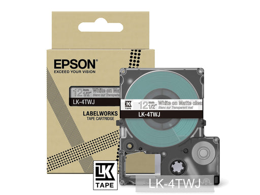 Epson  LK-6TBJ Black  on Matte Clear Tape Cartridge 24mm - C53S672067