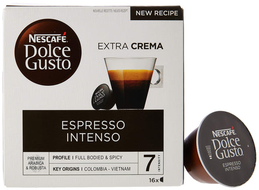 Best Value NESCAF Dolce Gusto Espresso Intenso Coffee Pods, 16 capsules (48 Servings, Pack of 3, Total 48 Capsules)