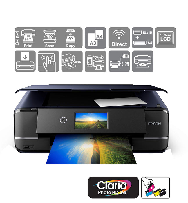 Best Value Epson Expression Photo XP-970 Print/Scan/Copy Wi-Fi Printer, Black