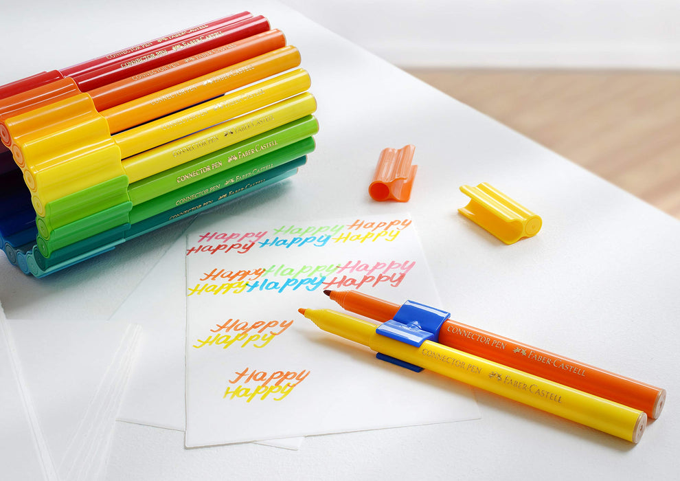 Best Value Faber-Castell Connector Fibre Tip Pen Case Box (Pack of 60)