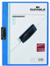 Best Value Durable Duraquick Clip Folder PVC Clear Front for 20 Sheets A4 - Blue Ref 2270/06 (Pack of 1)