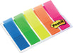 Best Value 3M Germany 683HF5 Post-it Index Transparent Holders Transparent Bright Colours 11.9 x 43.2 mm 5 x 20 Sticking Strips in a Case - Multicolour