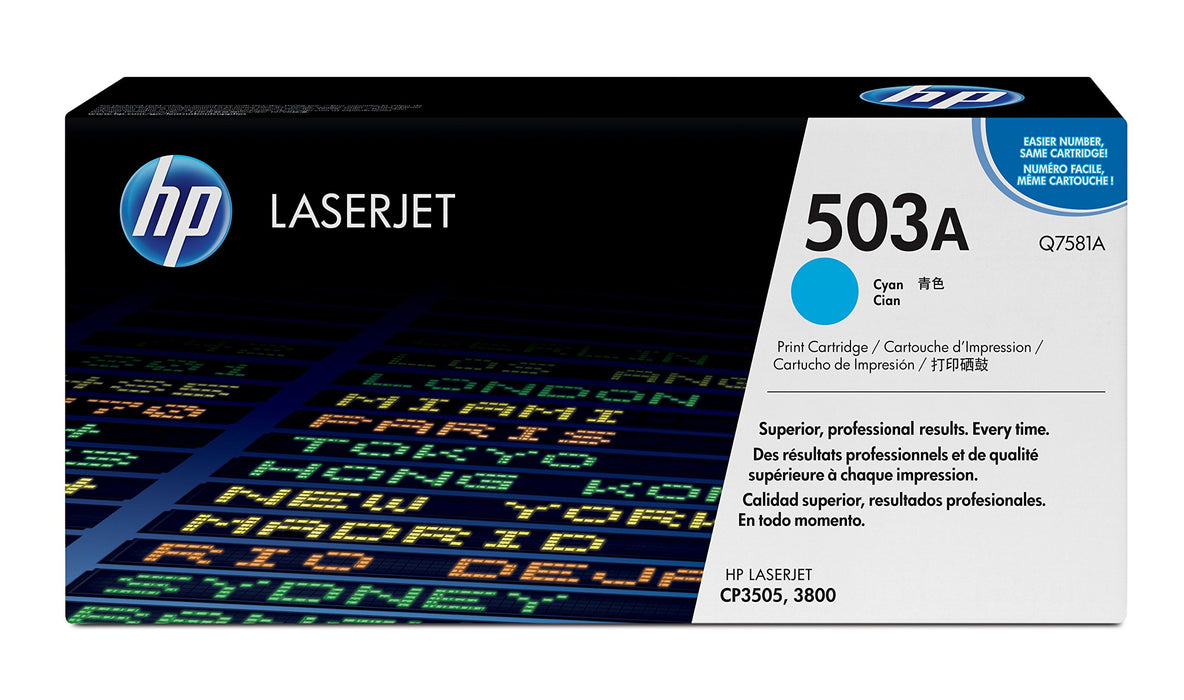 Best Value HP Q7581A 503A Original LaserJet Toner Cartridge, Cyan, Pack of 1