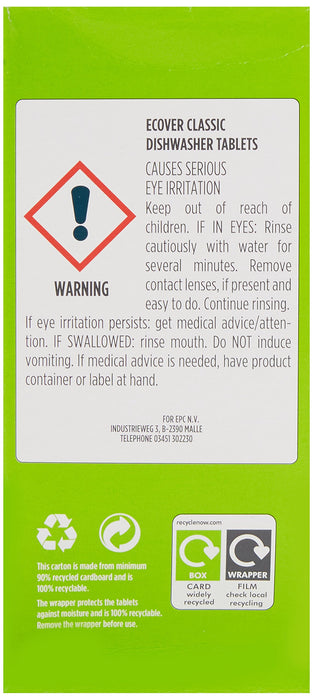 Best Value Ecover Dishwasher 25 Tablets (Pack of 2)