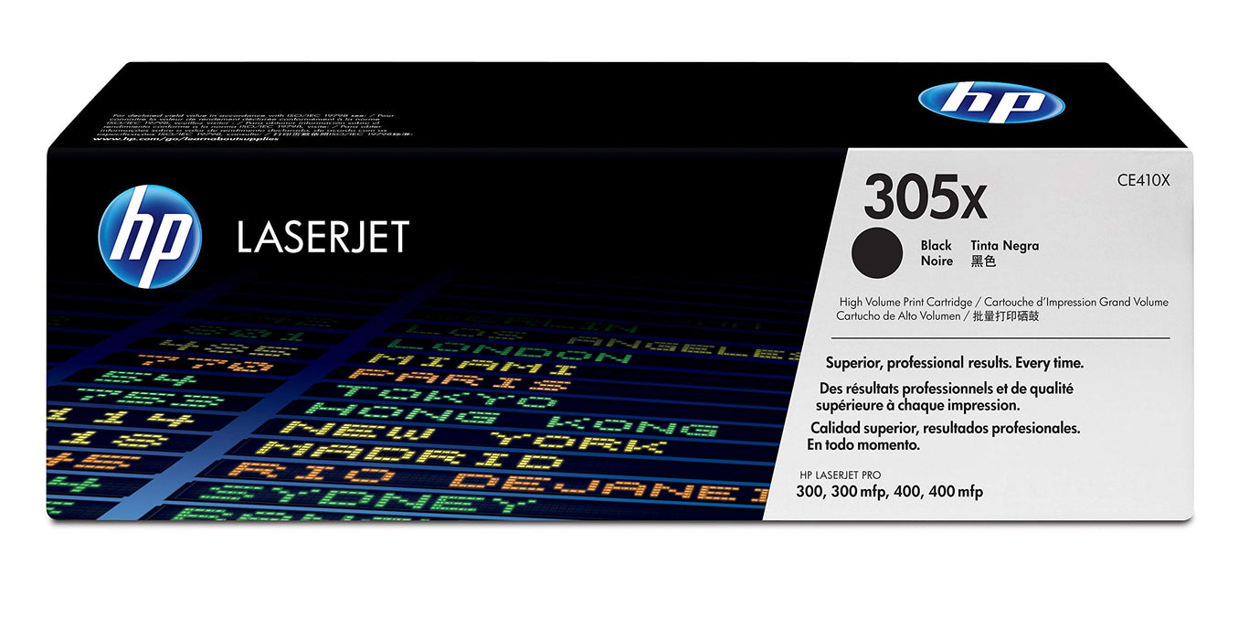 Best Value HP CE410X 305X High Yield Original LaserJet Toner Cartridge, Black, Pack of 1
