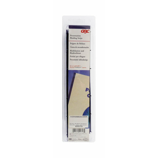 Best Value GBC VeloBind Binding Strips, 45 mm, 200 Pages, A4, Blue, Pack of 25, 9741636