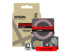 Epson LK-4RBF Black on Fluorescent Red Tape Cartridge 12mm - C53S672099