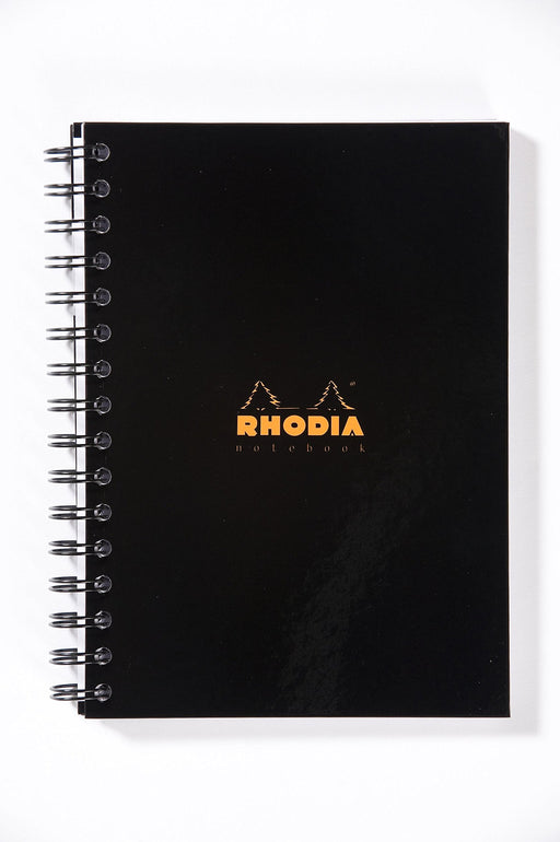 Best Value Rhodia 119233C Wirebound Notebook, A5 - Black