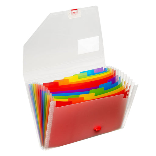 Best Value Snopake 15768 Expanding Organiser File - Rainbow