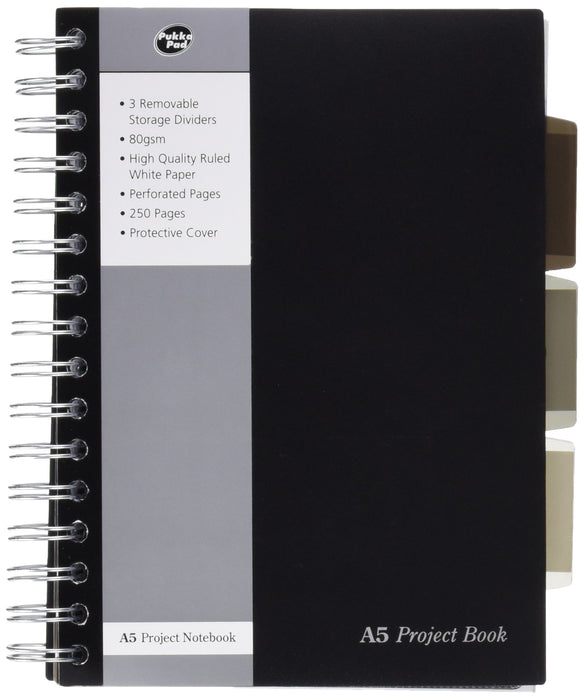 Best Value Pukka Pads SBPROBA5 A5 Project Book - Silver (Pack of 3)