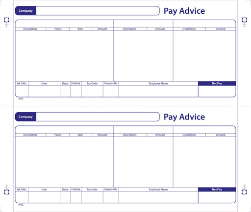Best Value Exacompta Sage Compatible Business Forms, Payslips, 240 x 102 mm, 2 Part - Box of 1000