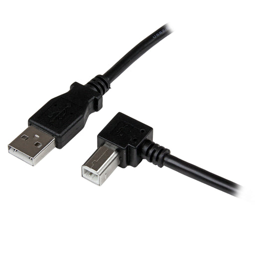 Best Value StarTech.com USBAB1MR 1 m USB 2.0 A to Right Angle B Cable Cord, 1 m USB Printer Cable, Right Angle USB B Cable, 1x USB A (M), 1x USB B (M)