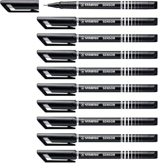 Best Value Fineliner - STABILO SENSOR F Box of 10 Black