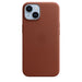 Apple - Back cover for mobile phone - MagSafe compatibility - leather - umber - for iPhone 14