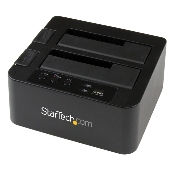 Best Value StarTech.com SDOCK2U33RE Dual Bay USB 3.0/ eSATA Hard Drive Duplicator Dock for 2.5 Inch and 3.5 Inch SATA SSD HDD with UASP (6 Gbps), Standalone Docking Station