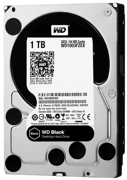 WD Black Performance Hard Drive WD1003FZEX - Hard drive - 1 TB - internal - 3.5" - SATA 6Gb/s - 7200 rpm - buffer: 64 MB