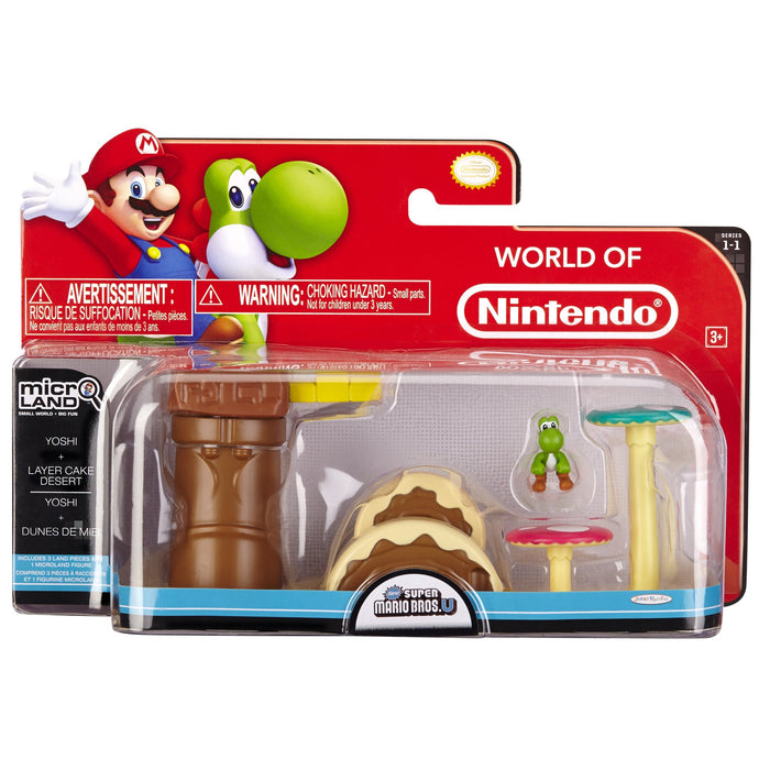 MARIO Micro Land s. fig 3PCS - W1 - LAYER CAKE DESERT W/ YOSHI
