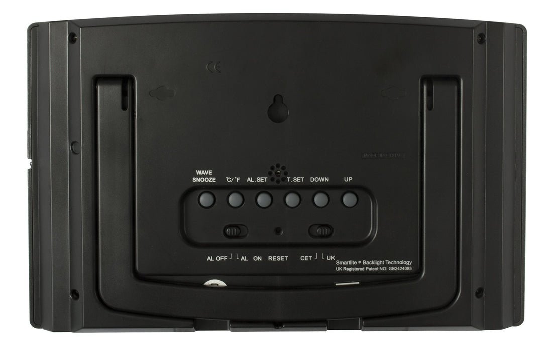 Best Value Acctim Stratus Smartlite Wall/Desk Clock, Silver