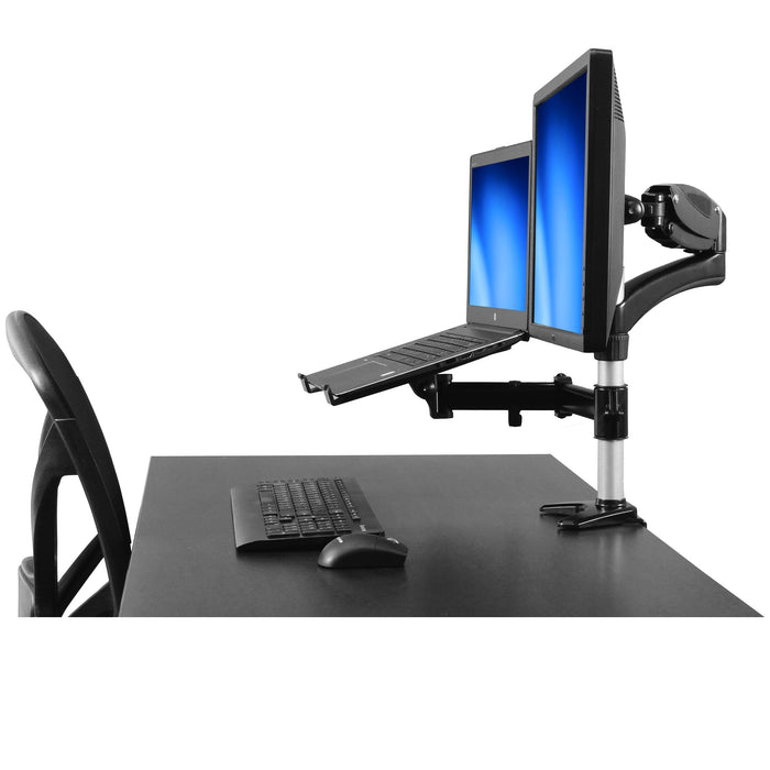 Best Value StarTech.com ARMUNONB Desk-Mount Monitor Arm with Laptop Stand - Full Motion - Articulating