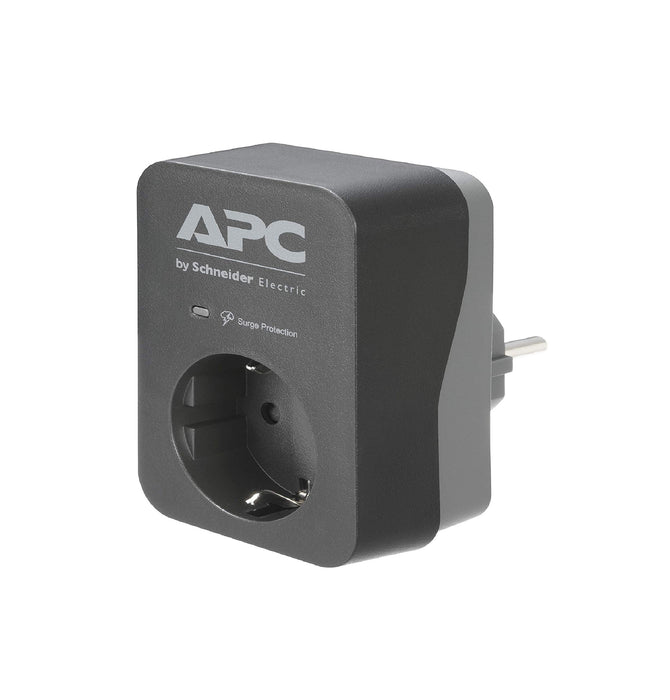APC Essential Surgearrest PME1WB-GR - Surge protector - AC 220/230/240 V - 4000 Watt - output connectors: 1 - Germany - black