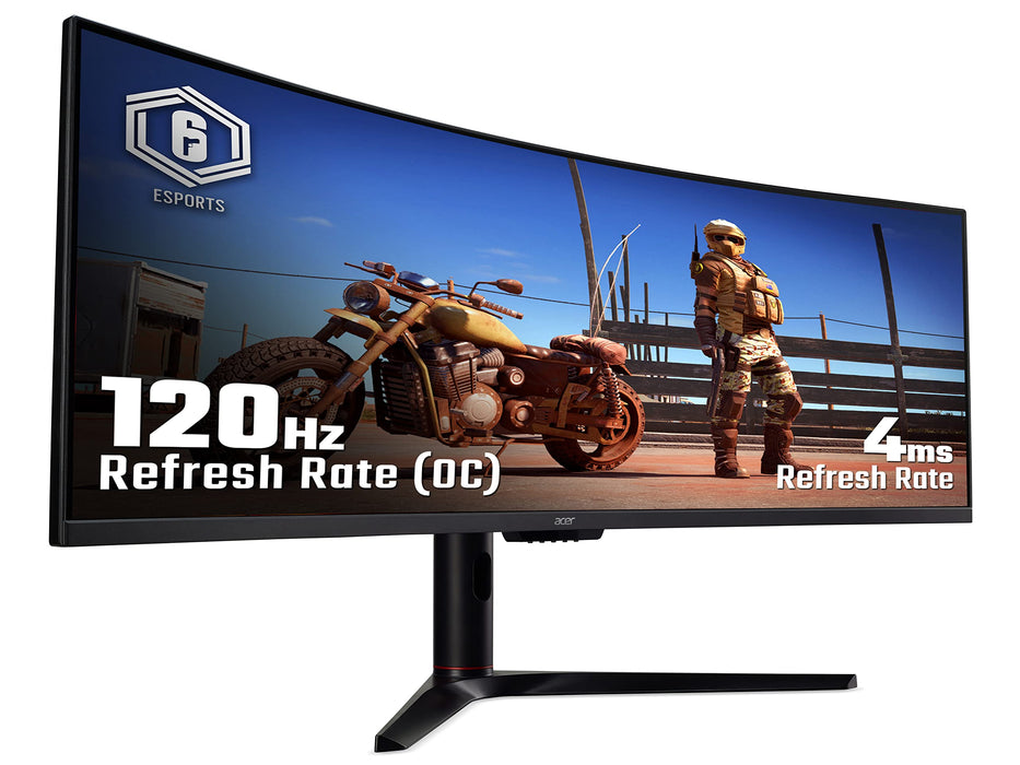 Acer Nitro EI491CRPbmiiipx 49 Inch Double Quad HD Ultra Wide FreeSync VA Panel HDMI DisplayPort Gaming Monitor