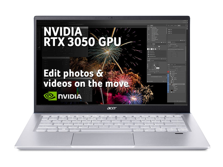 Acer Swift SFX14-41G 14 Inch AMD Ryzen 5 5600U 8GB RAM 512GB SSD NVIDIA GeForce RTX 3050 Windows 11 Home Notebook