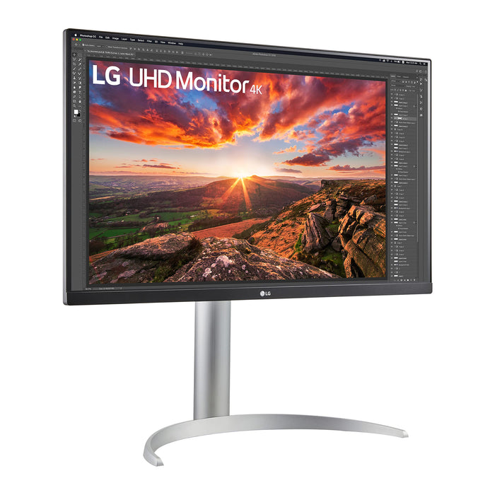 LG 27UP850N-W 27 Inch 3840 x 2160 Pixels 4K Ultra HD HDMI DisplayPort Silver Monitor