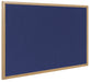 Best Value BI FB8543239Earth It Felt Board with Executive Wood Frame 1800x1200mm Oak-Blue