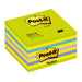 Best Value Post-It Notes, 76 x 76 mm - Neon Green/Blue, 1 Cube (450 Sheets)