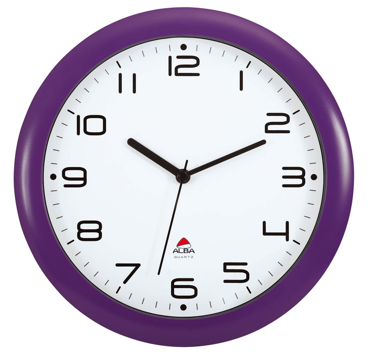 Best Value Alba HORNEW Silent Quartz Clock plum