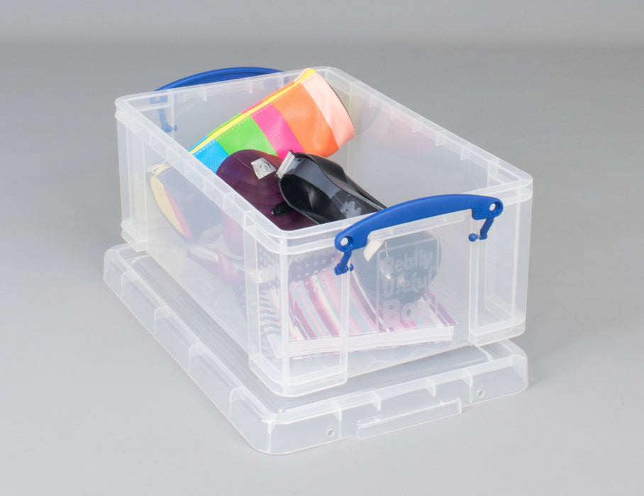 Best Value Really Useful 9 Litre Plastic Storage Box - Clear, Standard Packaging